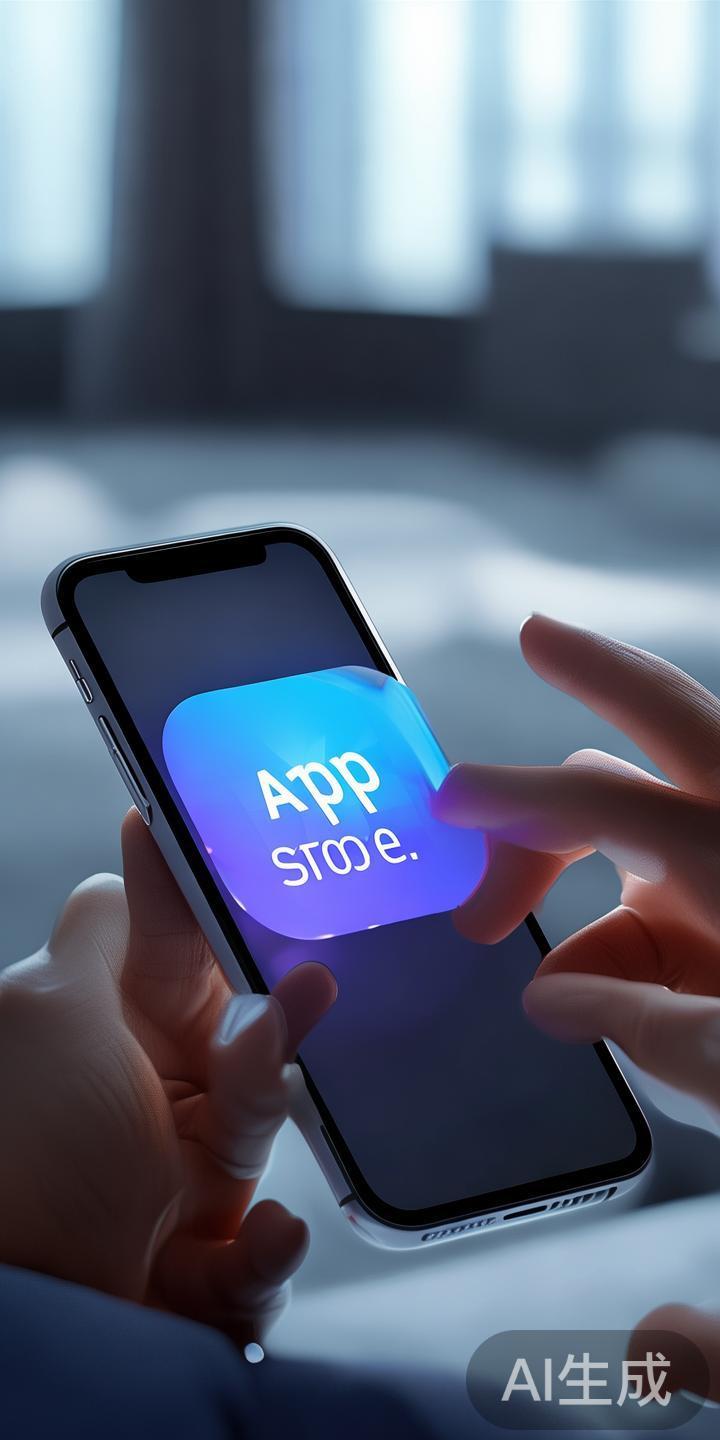 在主屏幕上找到并点击“应用商店”图标，启动苹果的官